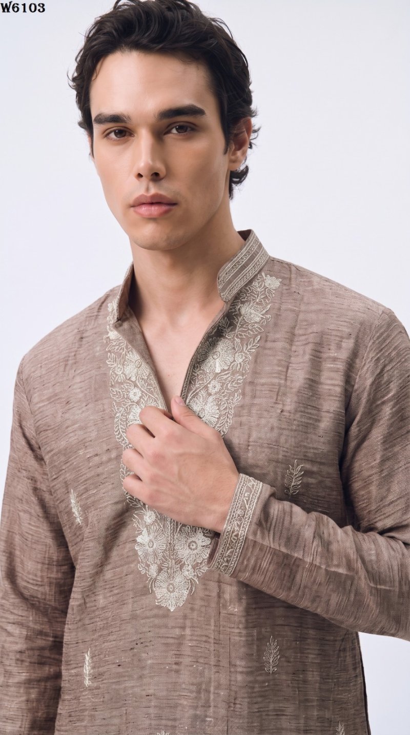 Outluk Wedding Vol 61 Lachaka Mens Kurta With Boot Cut Pant 
